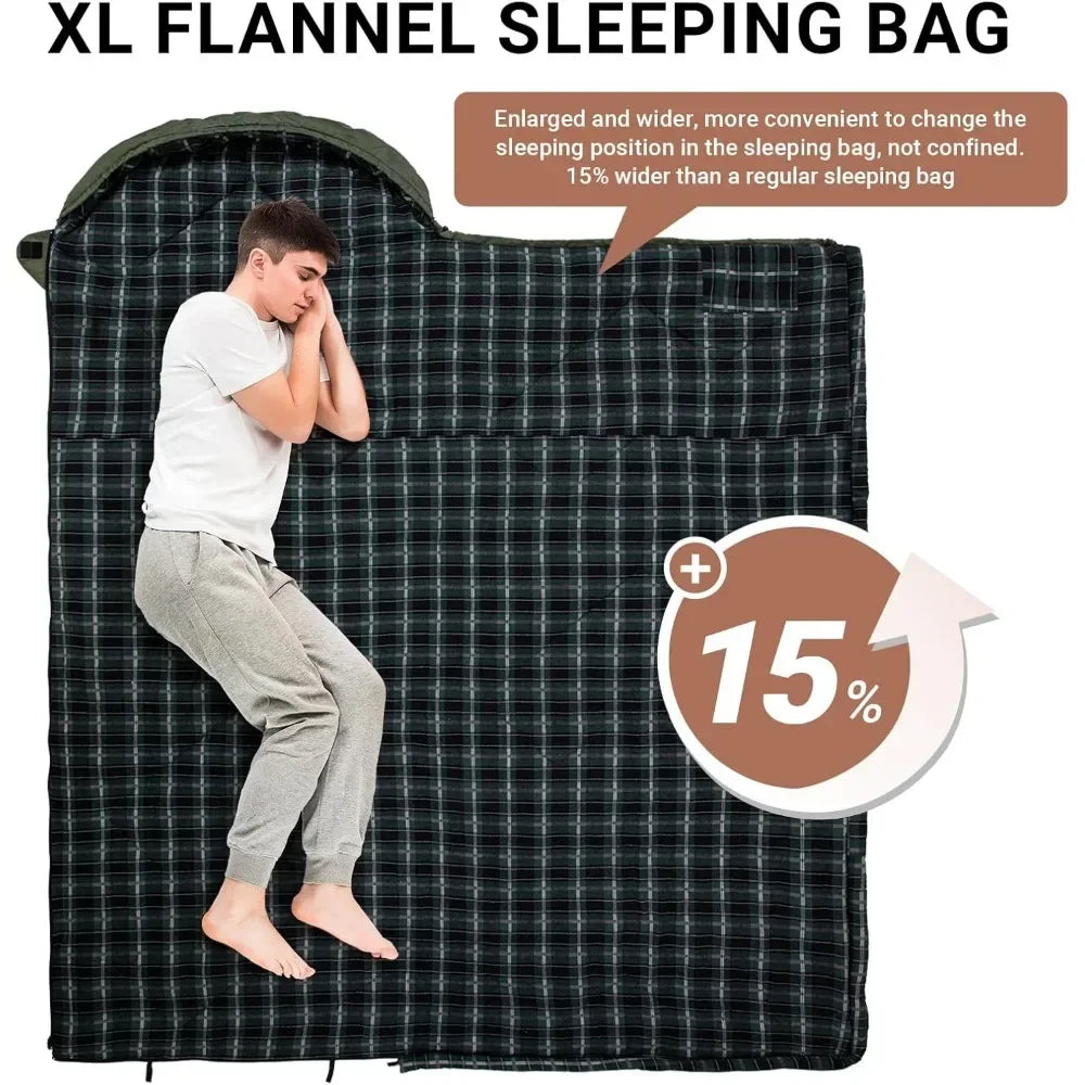 Sleeping Bag for Adults Lightweight, 3-4 Season Sleeping Bag