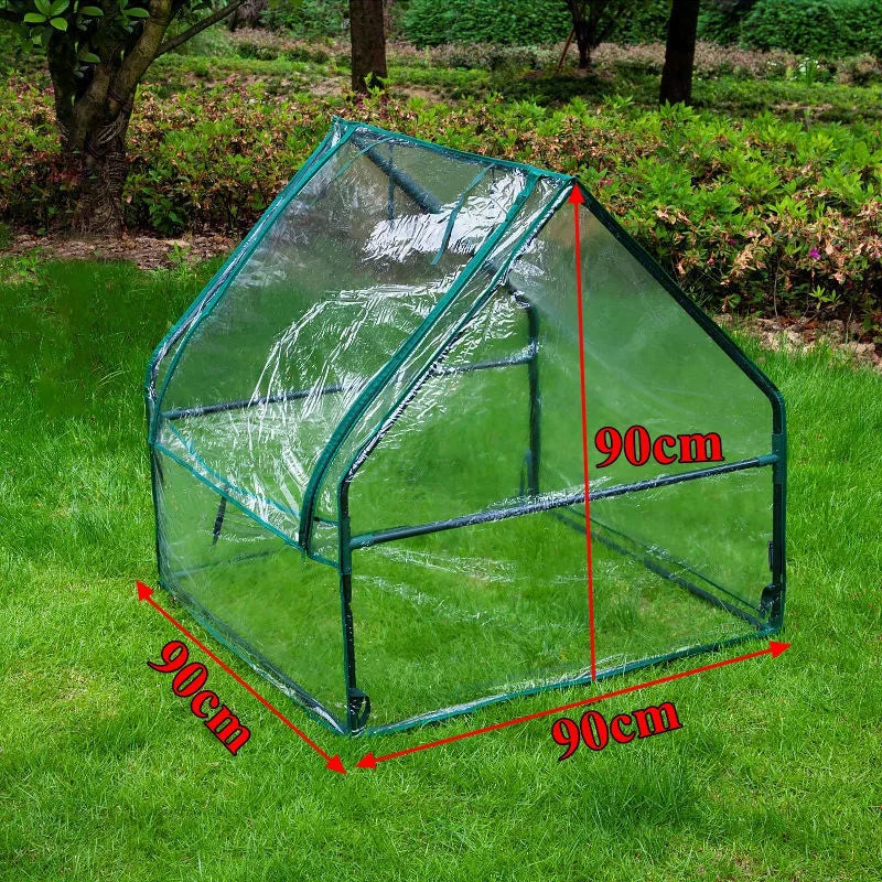 Plant Greenhouse With Frame Outdoor Indoor ,Plant Mini Greenhouse Tent Gardening Backyard Plant Flower Heat Preservation Cover