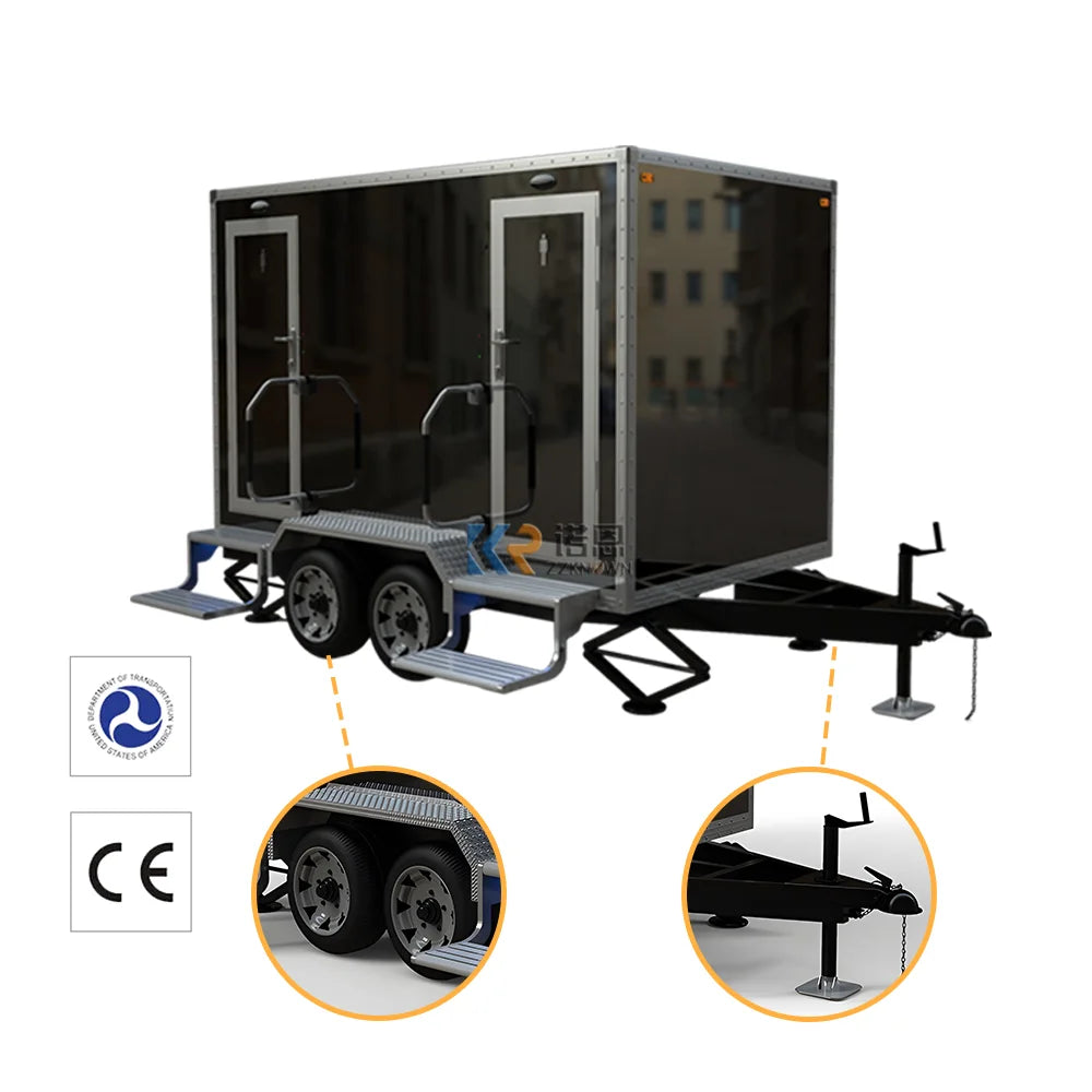 Mobile Bathroom Toilet Trailer Portable Restroom Shower