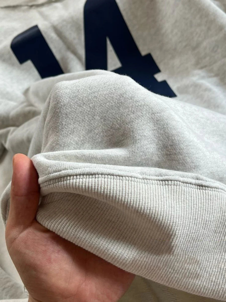 14 Print Oversized Sweatshirt Women Sexy Scoop Neck Long Sleeve Cotton Loose Pullover Autumn Streetwear