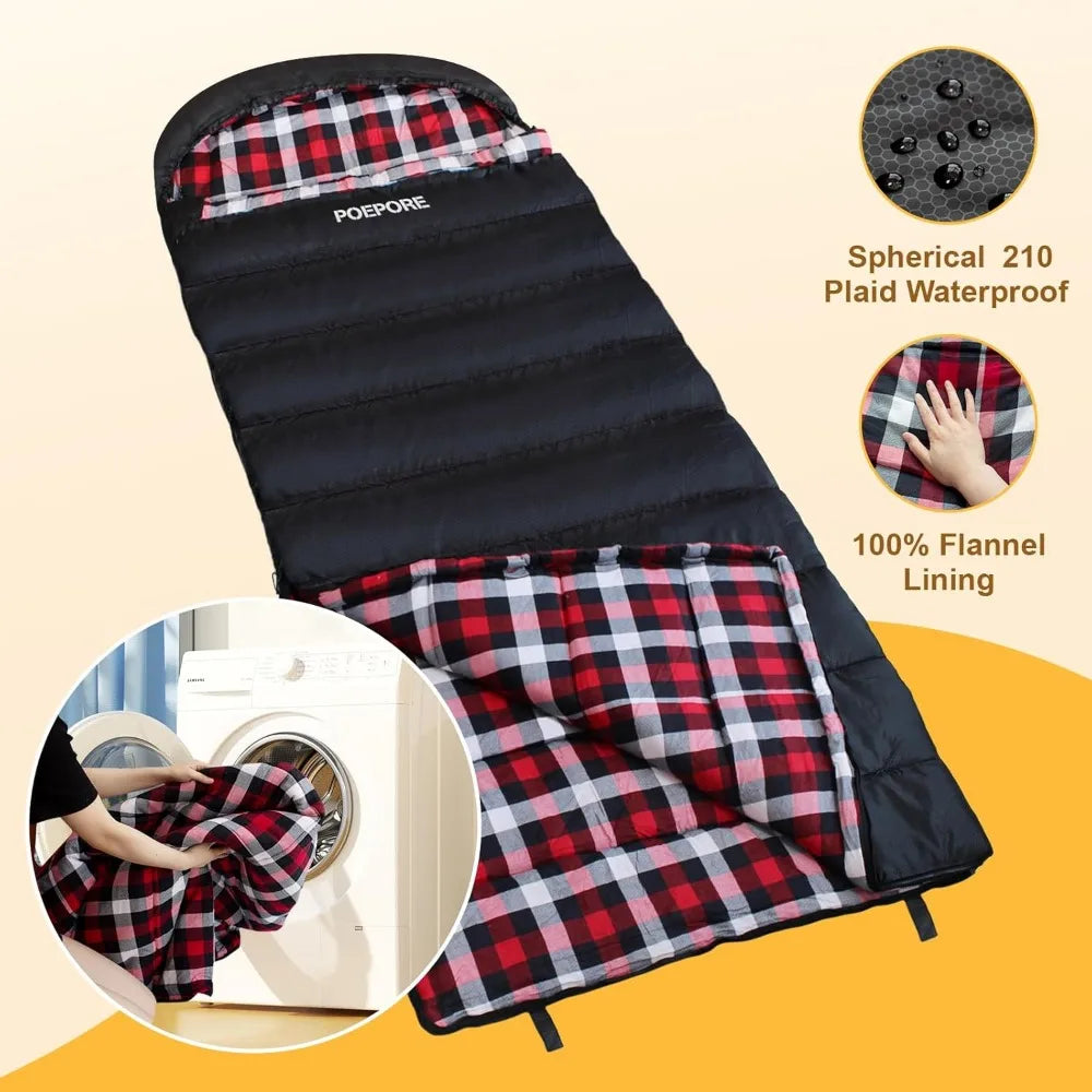 Adults XXL Sleeping Bag 4 Season Big and Tall.