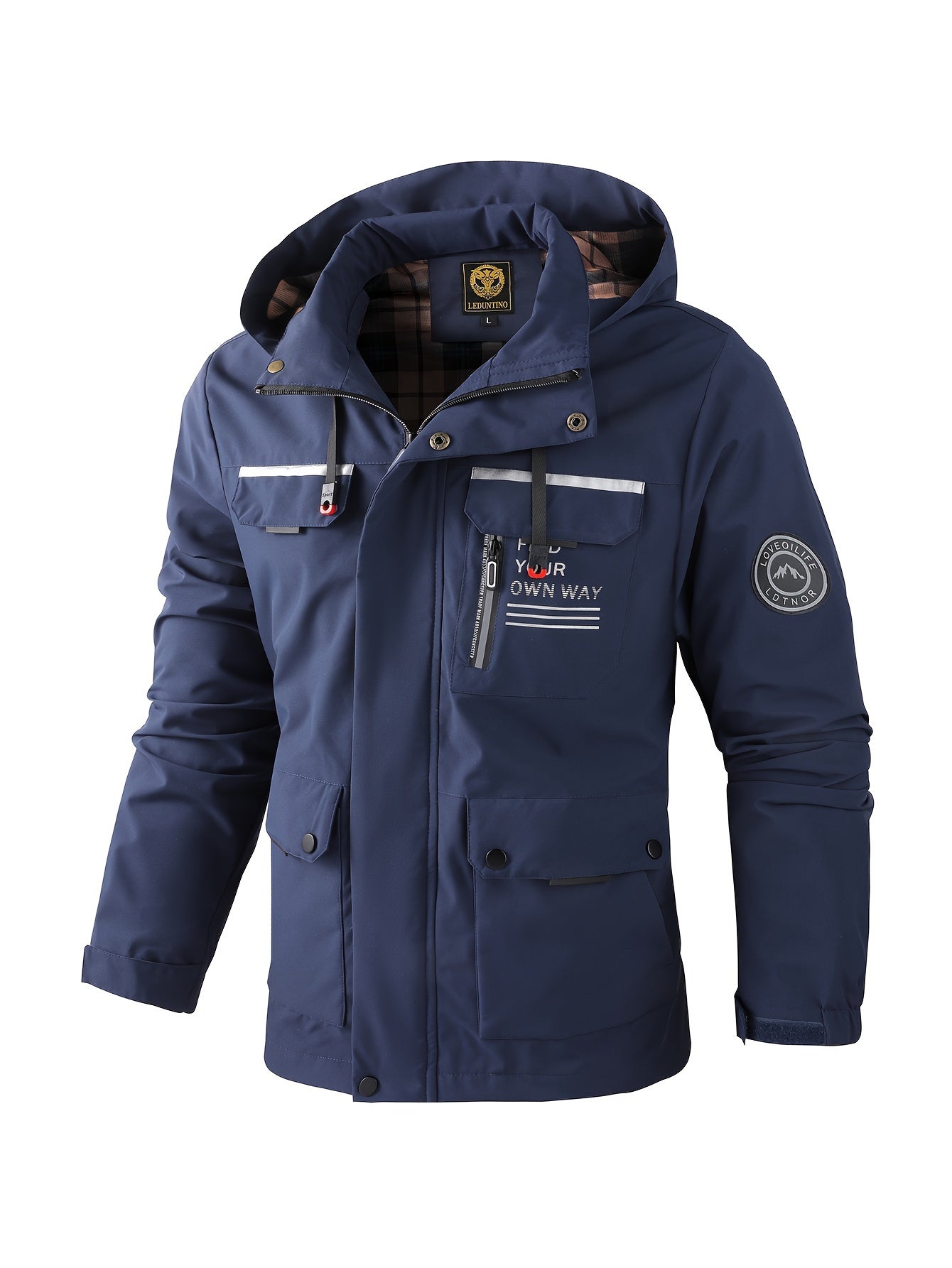 Men's Fashion Jacket - Casual Multi-Pocket, Outdoor Waterproof Windbreaker Jacket