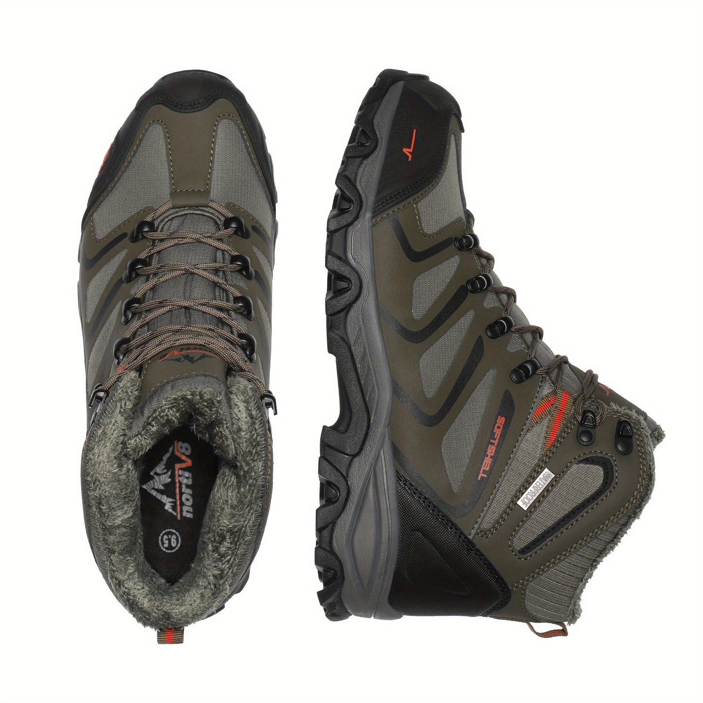 Men's Ankle High Waterproof Boots, Lightweight Shoes