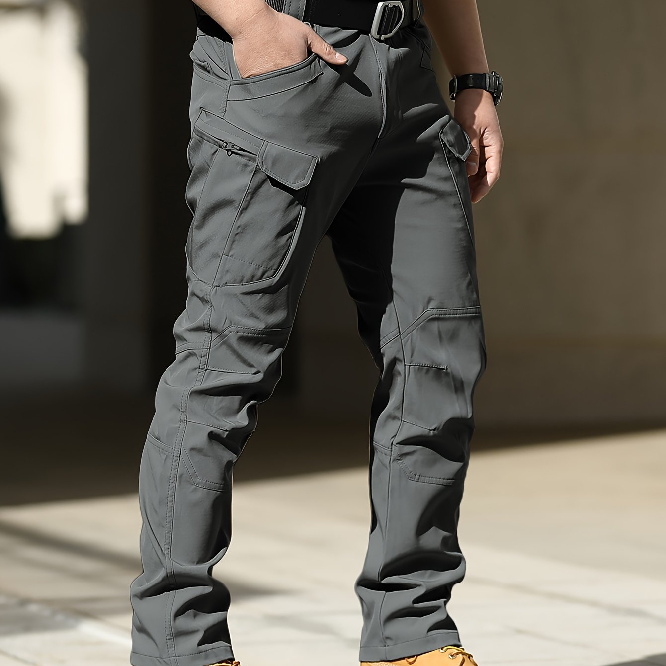 Men's Cargo Tactical Hiking Pants, Windproof Waterproof