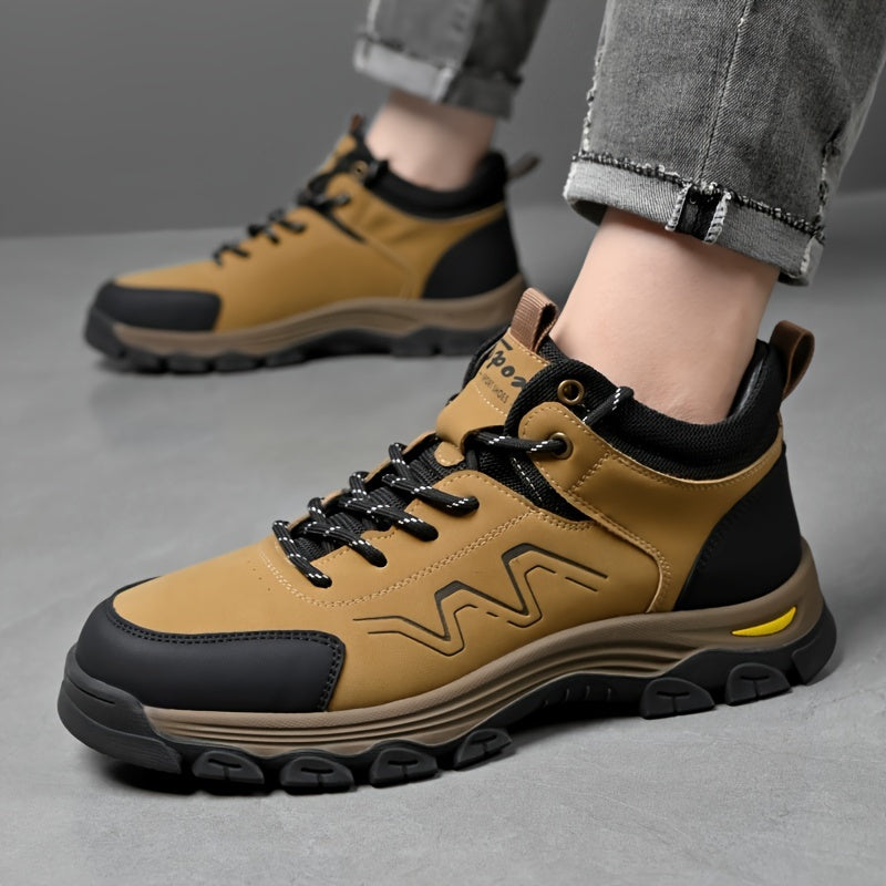 Men'S Outdoor Hiking Boots: Durable, Grip-Tech Rubber Soles, Lightweight, And - Perfect for Spring & Autumn