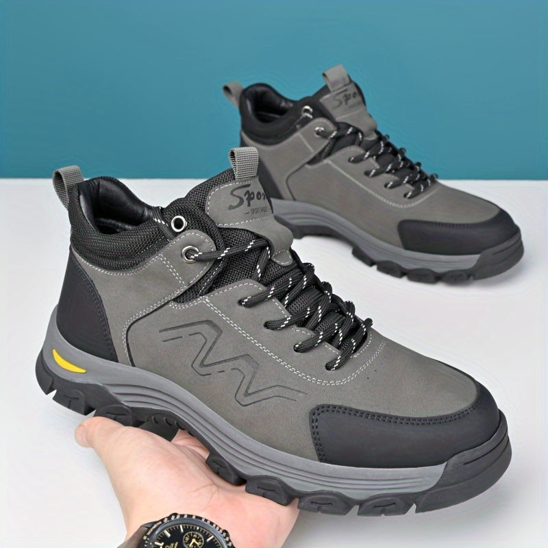 Men'S Outdoor Hiking Boots: Durable, Grip-Tech Rubber Soles, Lightweight, And - Perfect for Spring & Autumn