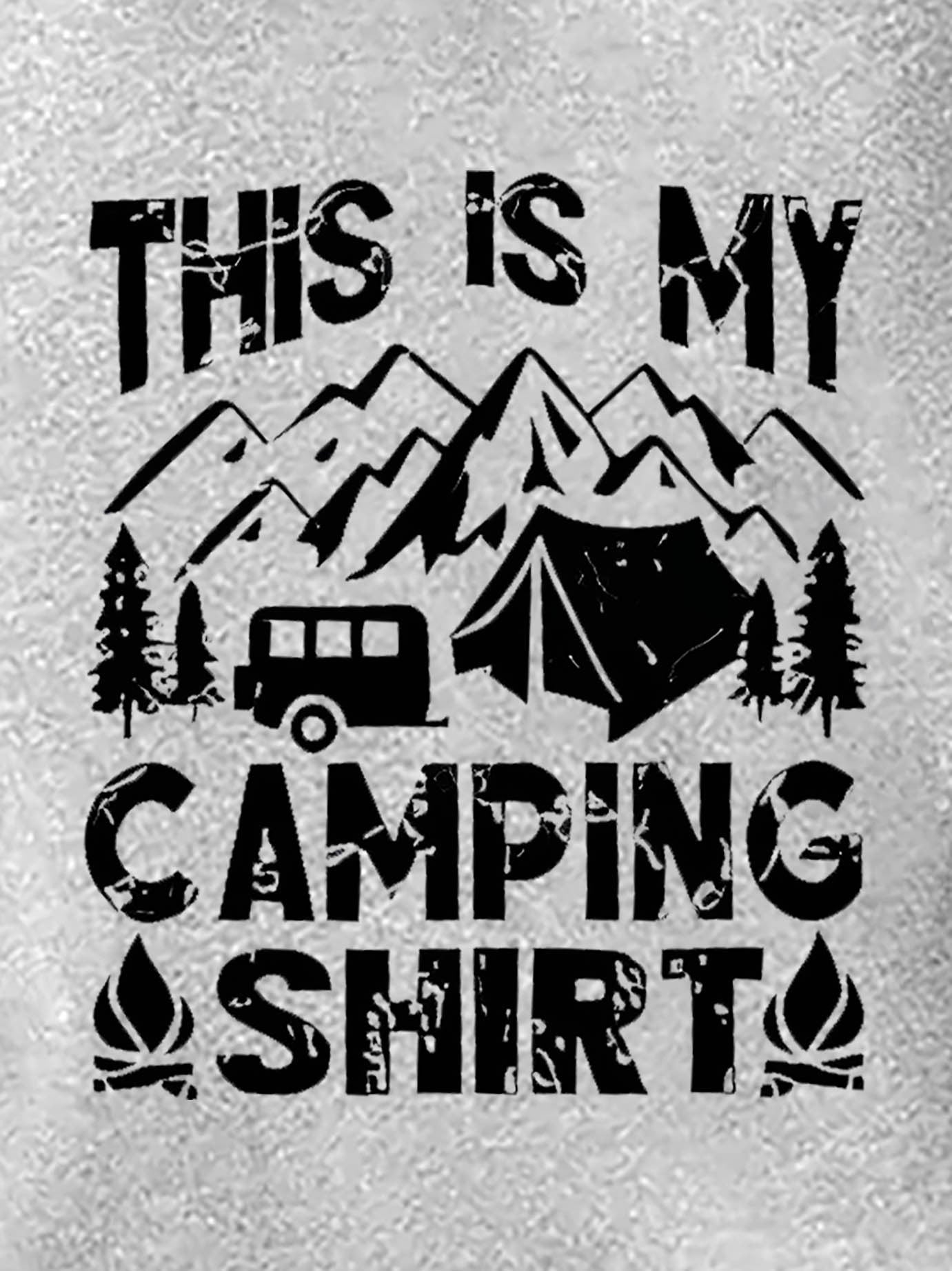 Women's Casual Sports Hoodie with "This Is My Camping Shirt" Print