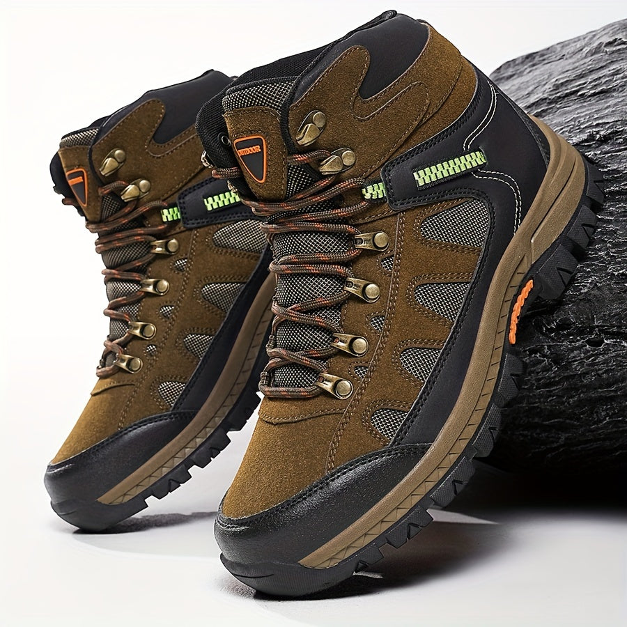 Men's anti-slip hiking shoes, wear-resistant shoes, large size casual shoes, waterproof, Lace Up shoes