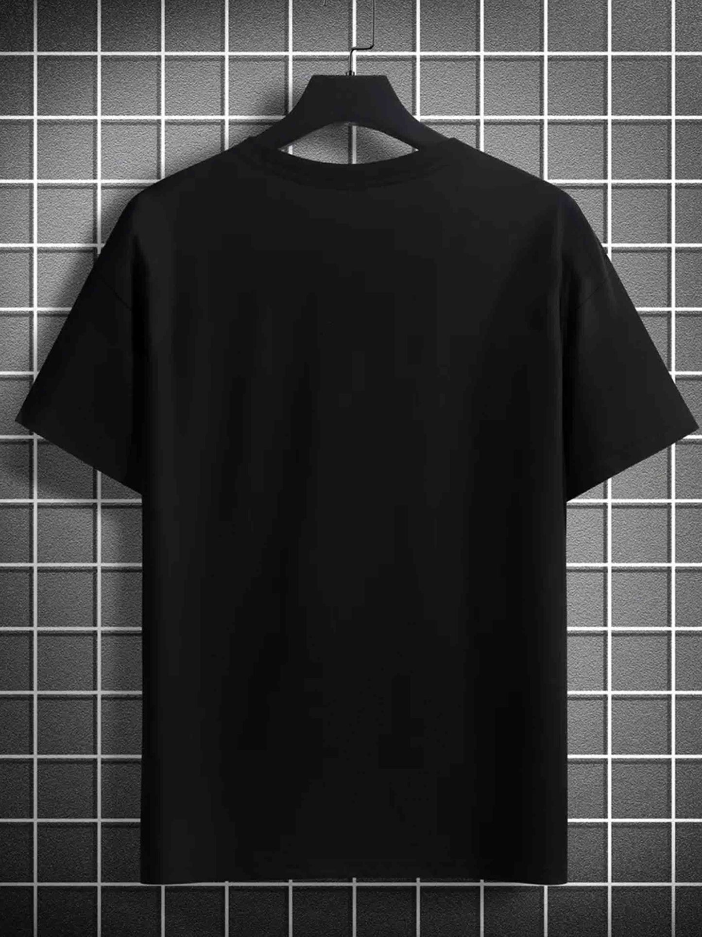 Men'S Plus Size Graphic T-Shirt - Casual Crew Neck, 100% Cotton Knit Fabric, for Big and Tall