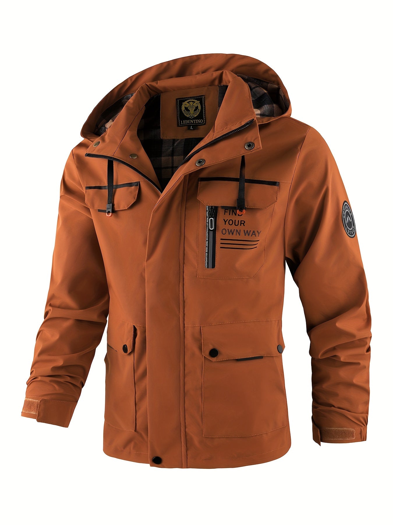 Men's Fashion Jacket - Casual Multi-Pocket, Outdoor Waterproof Windbreaker Jacket
