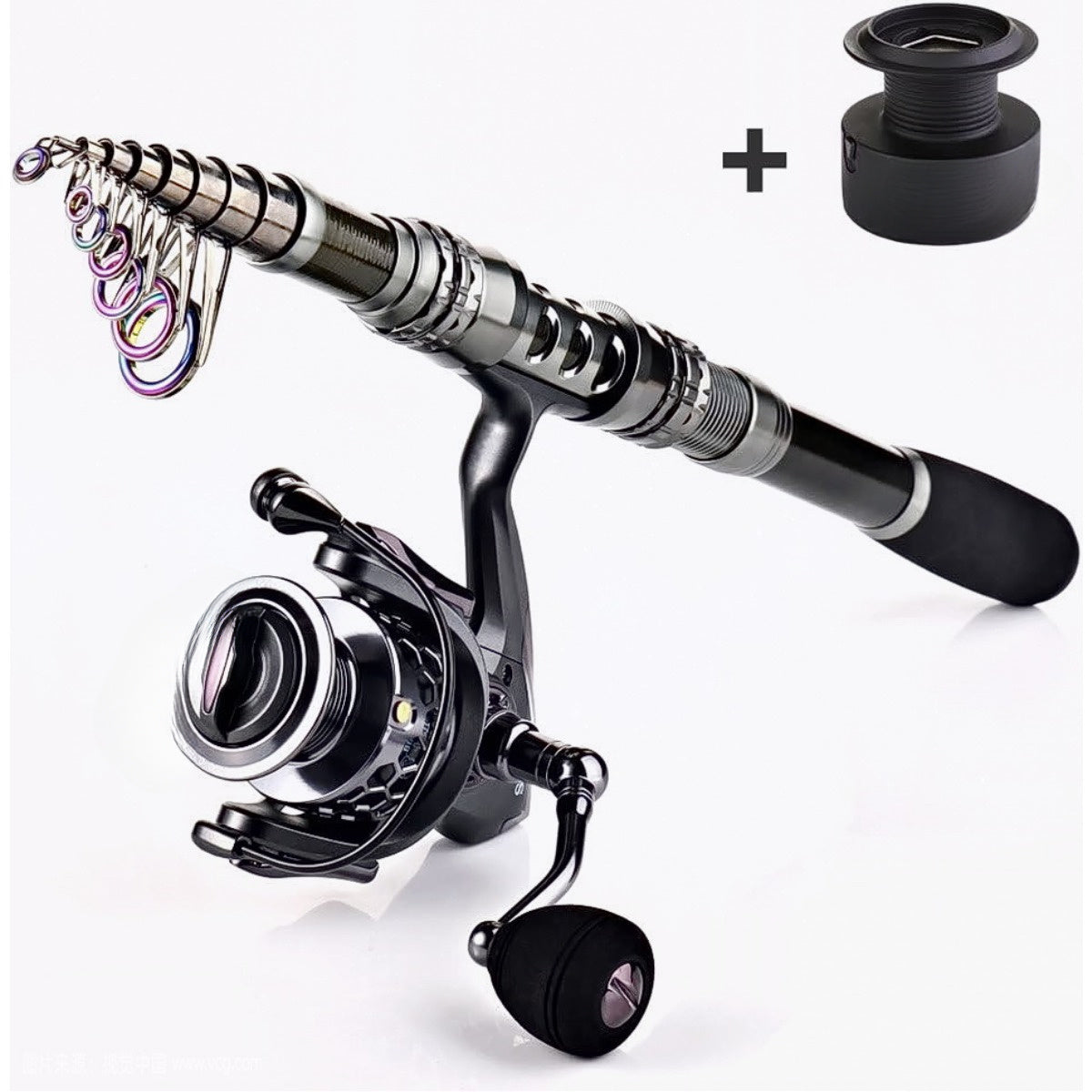 Combos with Telescopic Fishing Pole Spinning Reels Fishing Carrier Bag