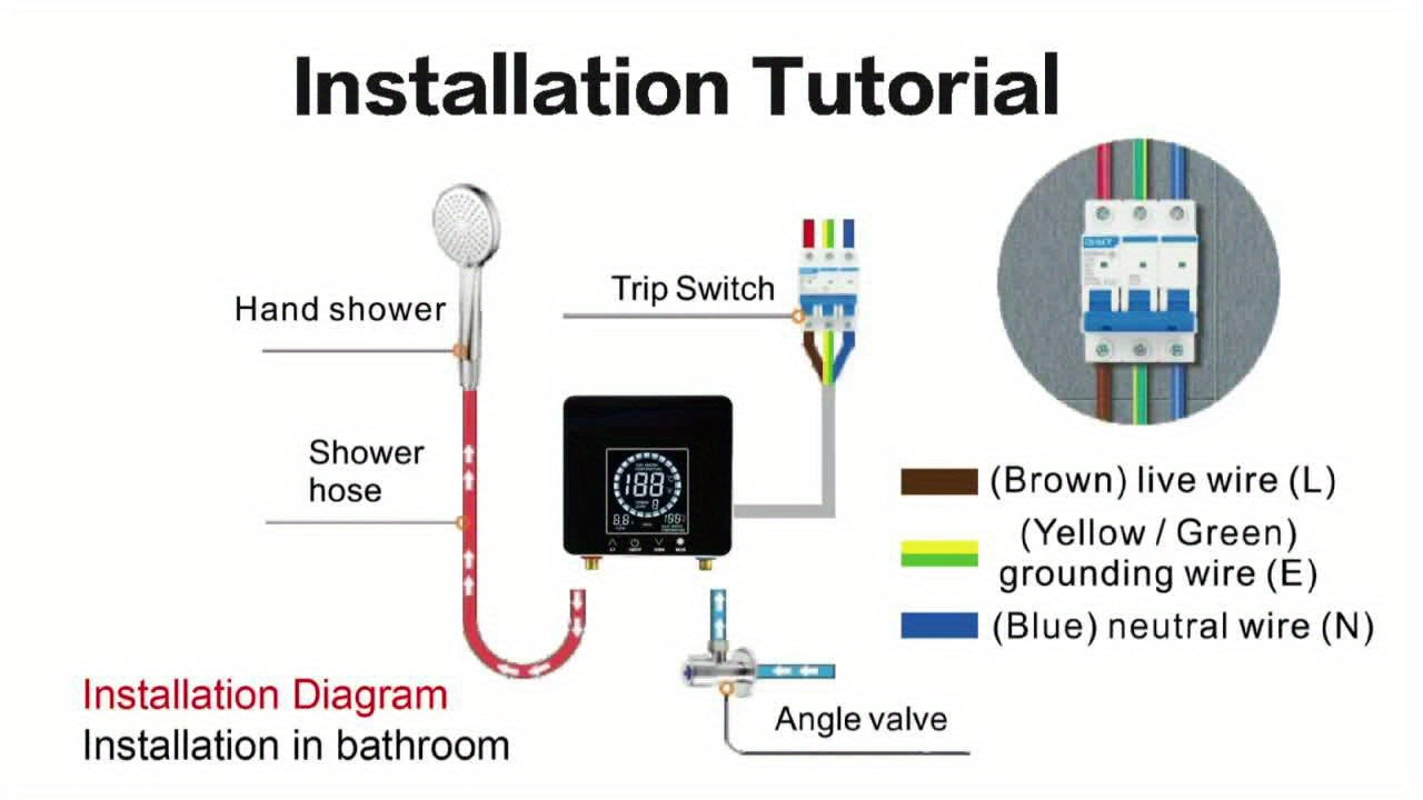 Instant Electric Water Heater, 220V/7500W, Global Use, Remote Control, High-end Cast Aluminum Integrated Heating Body, High-power, Instant Constant Temperature, Safety Protection