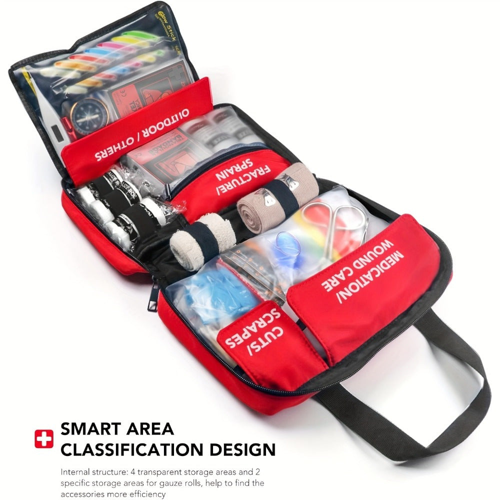 330-in-1 Premium Waterproof Compact Trauma Kit For Any Emergency