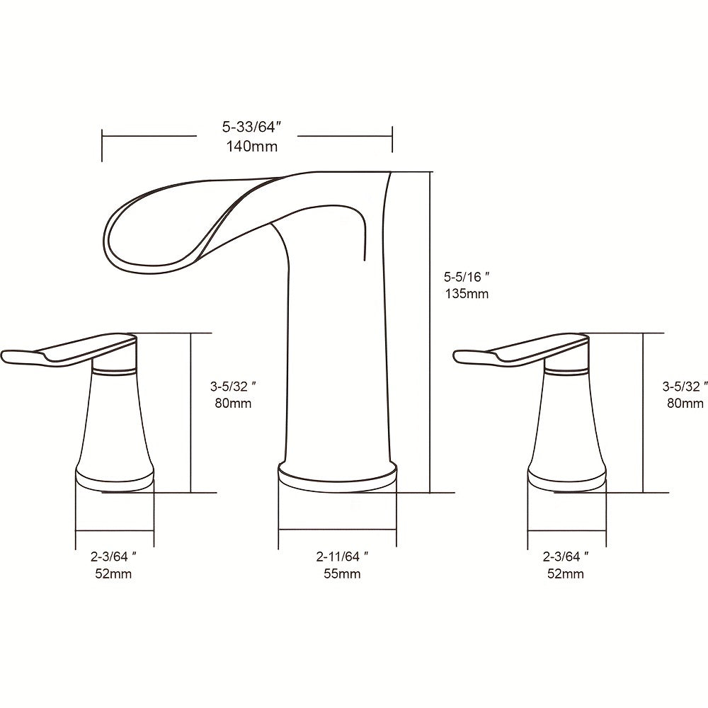8-inch Basin Faucet With Water Output