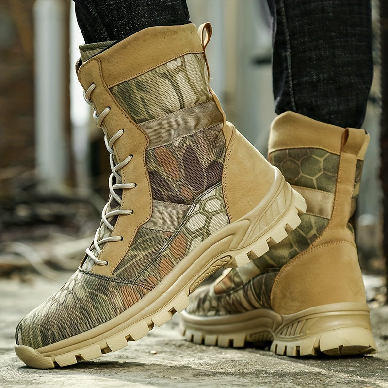 Extra Large Couple Autumn And Winter New High Barrel Women's Mountaineering Boots
