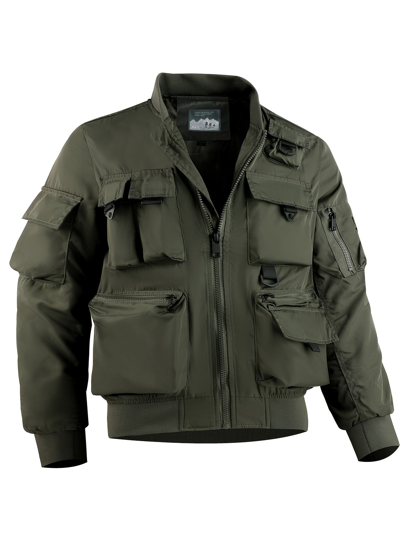 Men New Casual Cargo Multi-Pocket Jacket