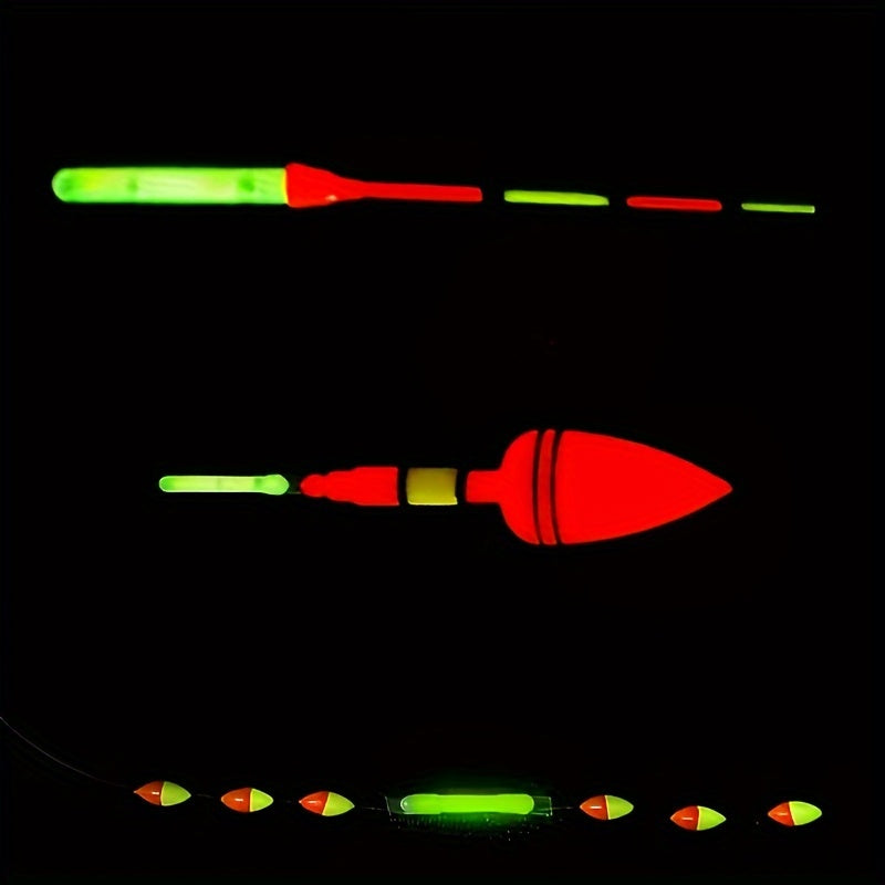 100pcs Luminous Float Sticks With Accessories - Night Fishing Supplies