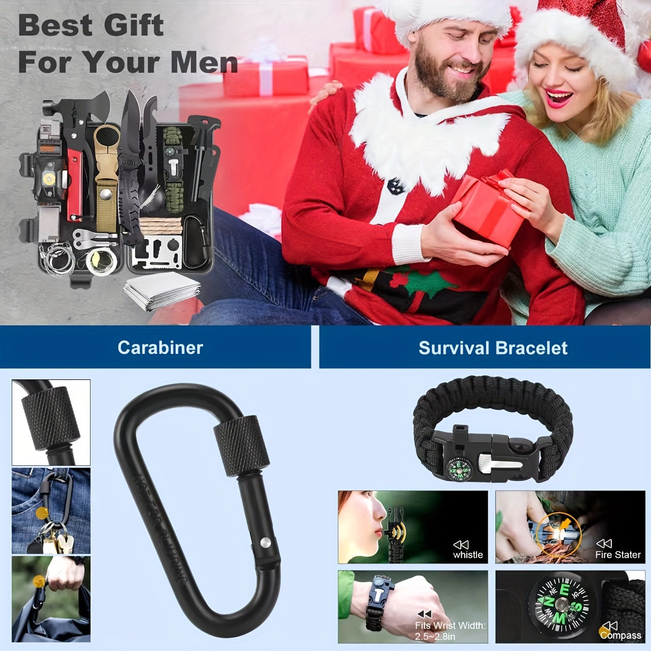 Survival Kits, 30 In 1 Camping Accessories Tactical Gear