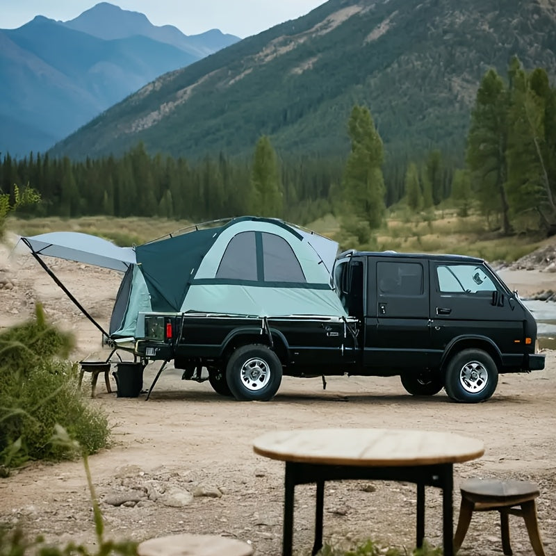 Portable 2-Person Truck Bed Tent - Waterproof, Double Layer, Easy Setup for Camping