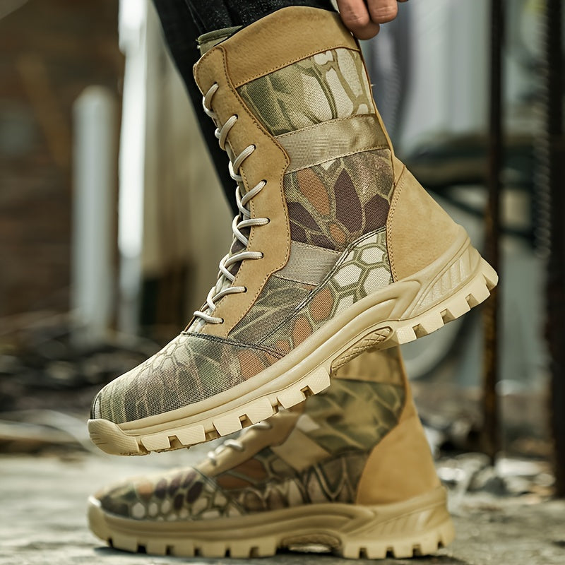 Extra Large Couple Autumn And Winter New High Barrel Women's Mountaineering Boots