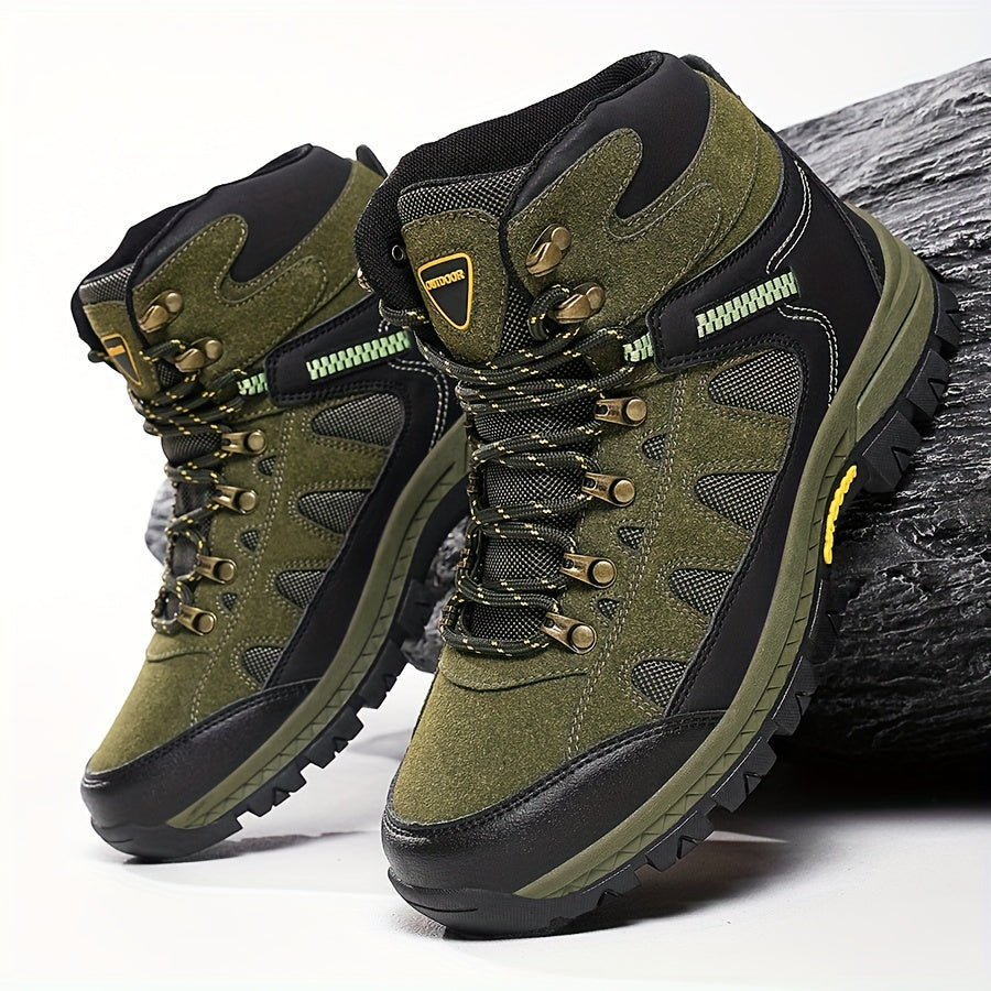 Men's anti-slip hiking shoes, wear-resistant shoes, large size casual shoes, waterproof, Lace Up shoes