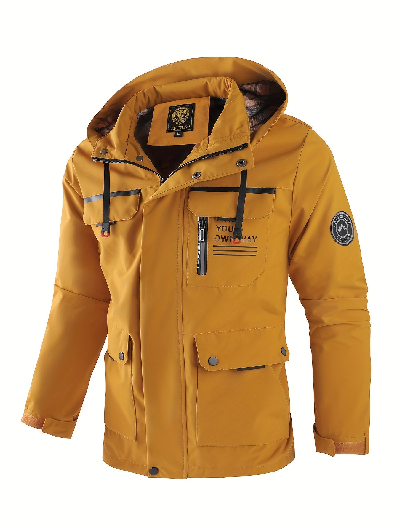 Men's Fashion Jacket - Casual Multi-Pocket, Outdoor Waterproof Windbreaker Jacket