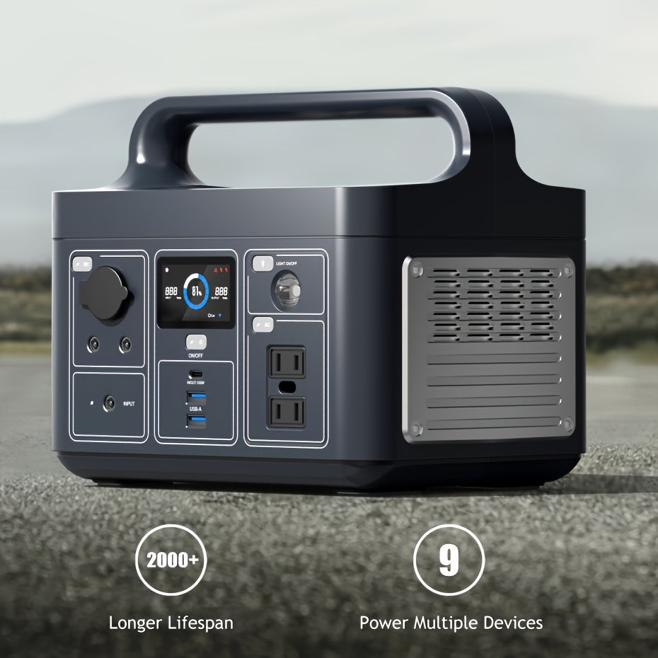 2000W High-Capacity Portable Power Station with USB & Multiple Device Connections