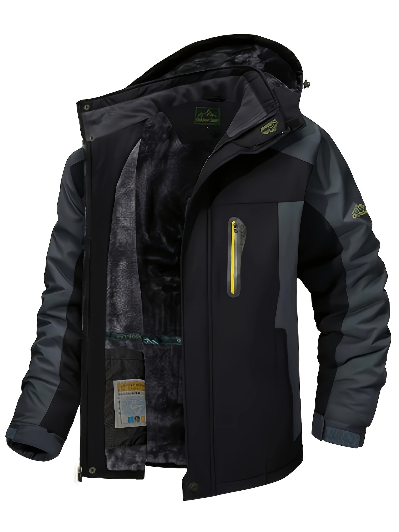 Men's Winter Sports Jacket with Detachable Hood