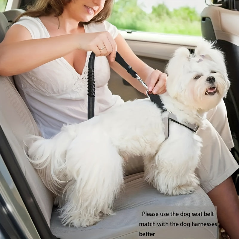 1pc Pet Car Tether Safety Leash For Dogs In Vehicles, Dog Seat Belt Tether
