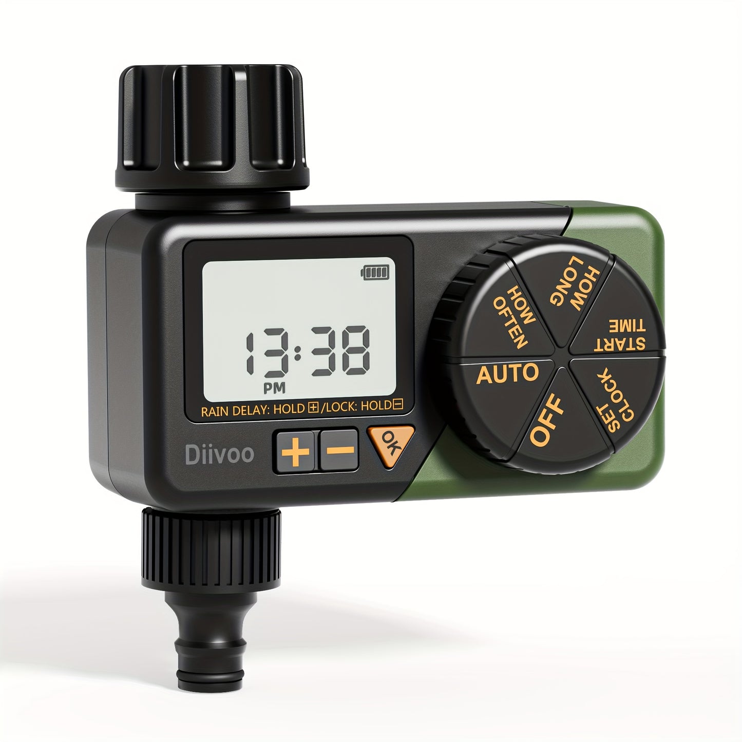 Water Sprinkler Timer, Irrigation Hose Timer With Weekly And Daily Frequency Irrigation, Rain Delay And Manual Watering For Lawns And Gardens