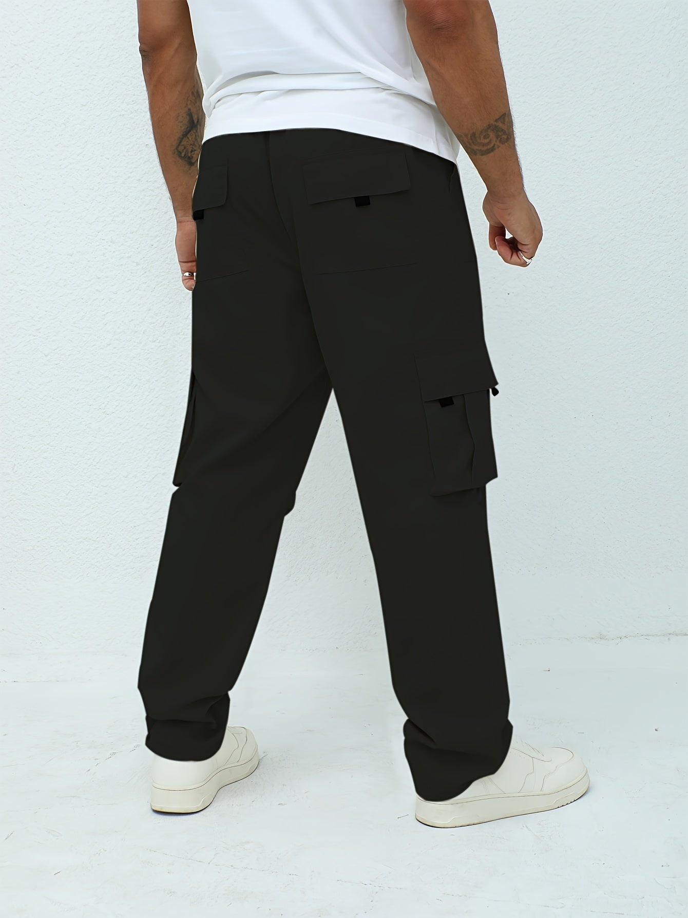 Men'S Classic Solid Color Cargo Pants