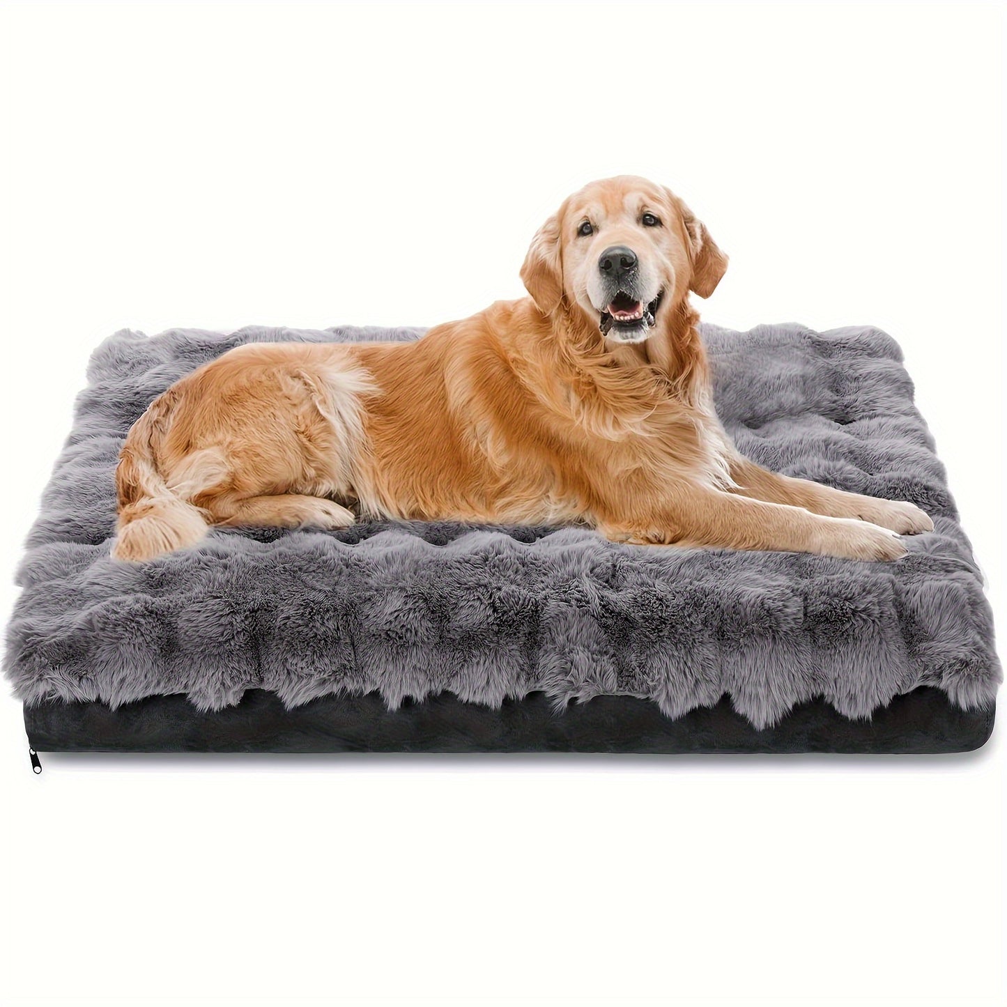 Dog Bed for Extra Large Dogs Orthopedic Dog Bed Soft Plush Faux Fur Fluffy Dog Mat with Removable Washable Cover