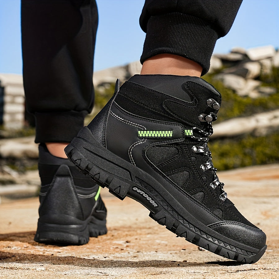 Men's anti-slip hiking shoes, wear-resistant shoes, large size casual shoes, waterproof, Lace Up shoes