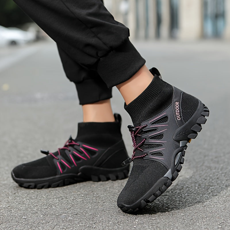 Women's Fashion Hiking Boots - Breathable, Lightweight, Durable, Non-Slip, Ankle-High, Comfortable Outdoor Boots