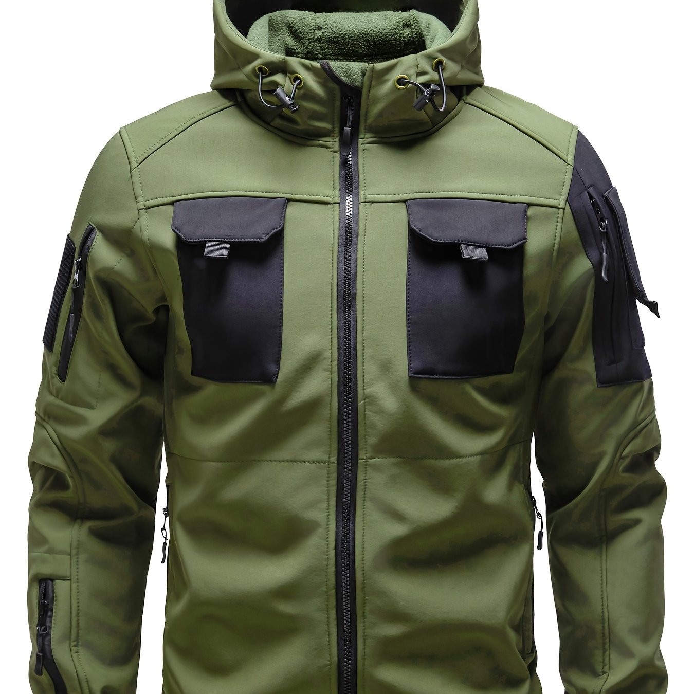 Men's Outdoor Zippered Jacket with Pockets