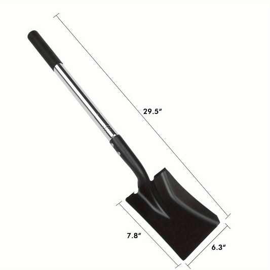 Mini Shovel With Carbon Steel, No-Slip H-Grip Ergonomic Handle, Square Nose Head