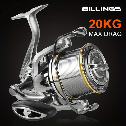 Metal Spinning Fishing Reel, 20KG/44LB Max Drag Powerful Reel, Long Distance Casting Reel