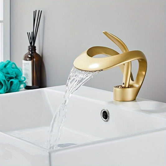 Bathroom, Waterfall, Faucet, Hot And Cold Countertop, Basin