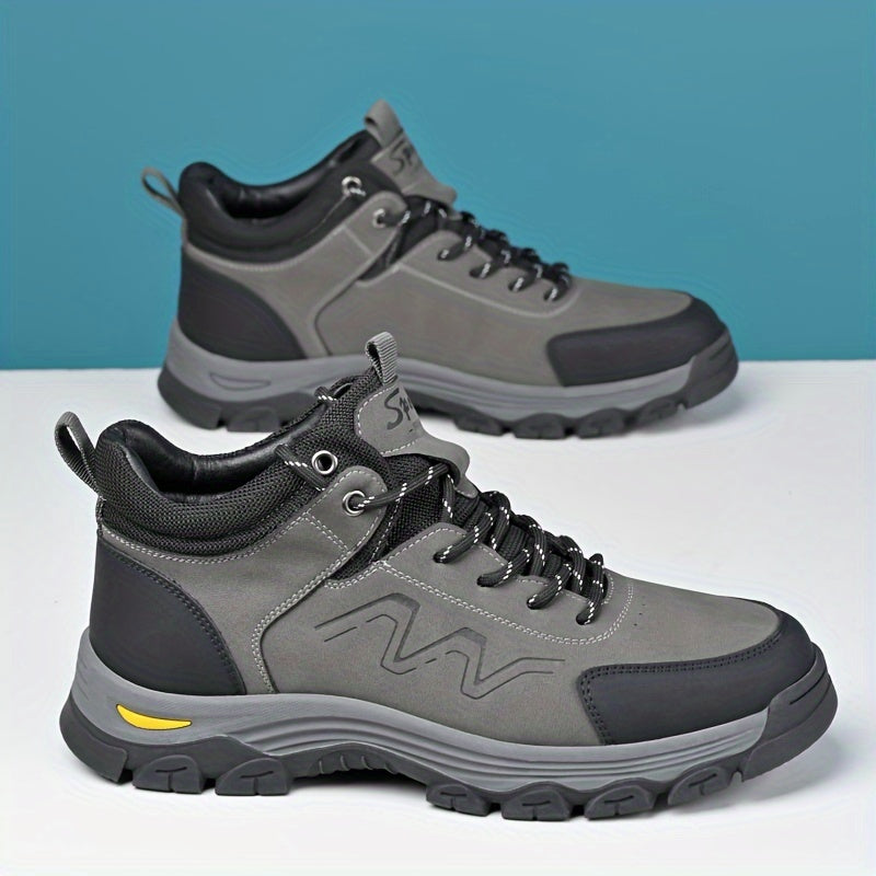 Men'S Outdoor Hiking Boots: Durable, Grip-Tech Rubber Soles, Lightweight, And - Perfect for Spring & Autumn