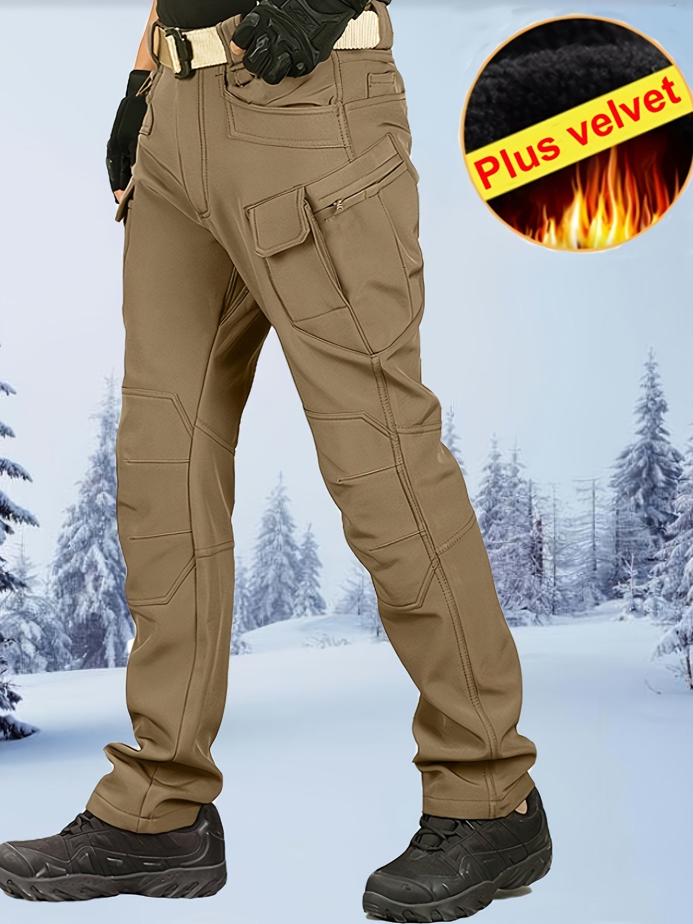 Men's Fleece Lined Cargo Pants