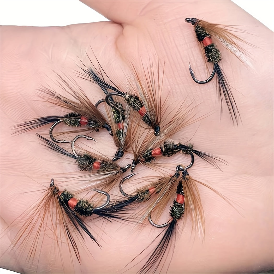 Fly Fishing Flies Collection 24-114Pcs Flies Dry Wet Nymph Streamers Fly Assortment with Fly Box