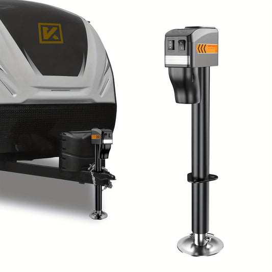 Electric Trailer Jack To 5000LBs, Power Tongue Jack, 9.84"-33.85" Electric Tongue Jack Waterproof, With 12V DC Hard Wiring