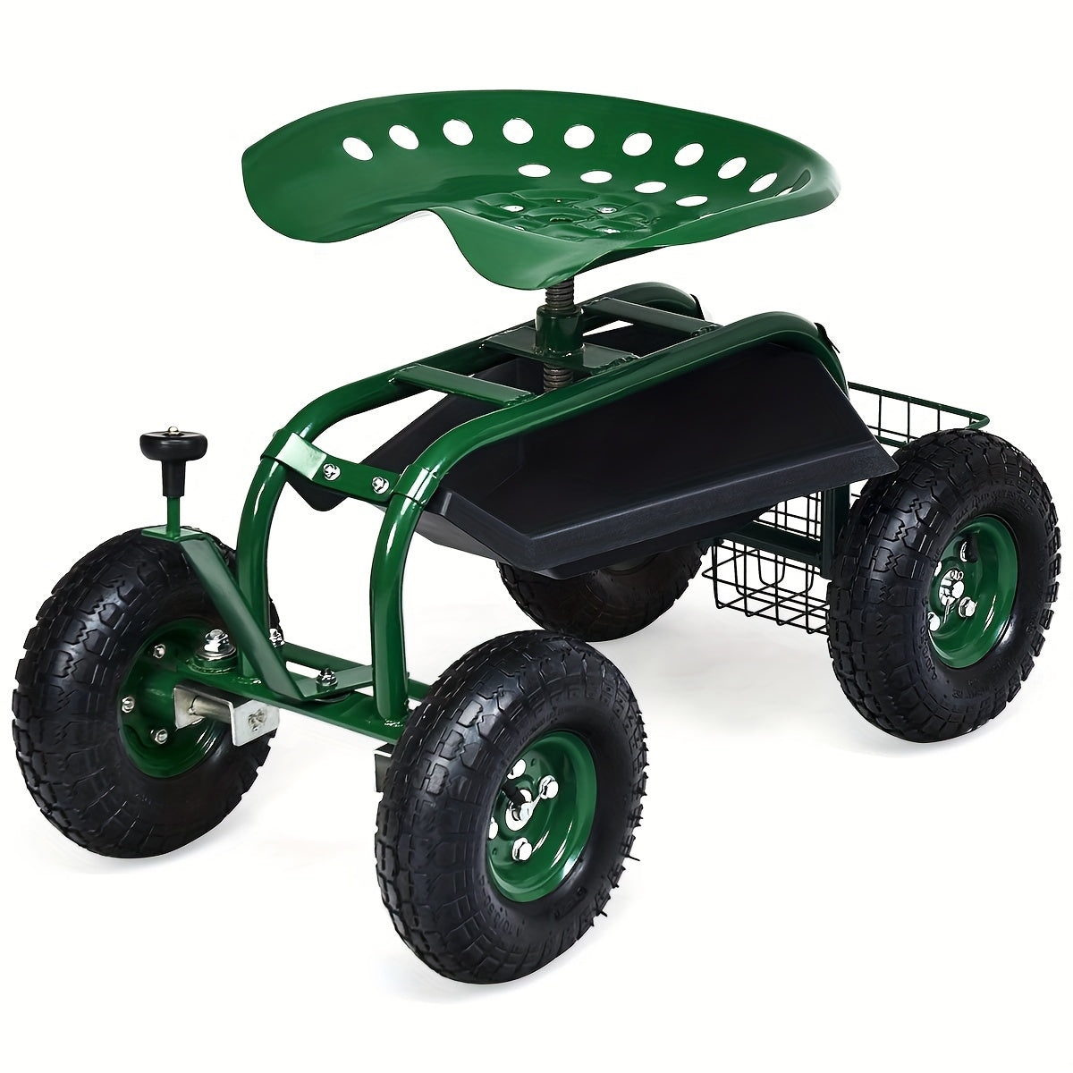 1pc Goplus Garden Cart Gardening Workseat W/Wheels