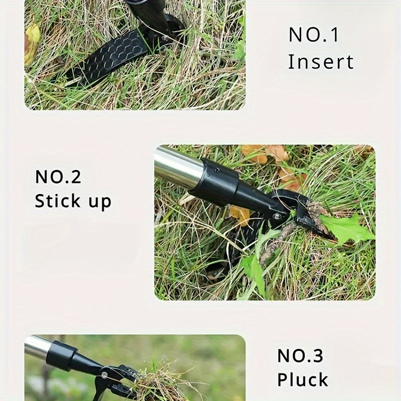 New Model Of Standing Manual Weed Remover With Three Sections, Uprooting Tool For Weeding