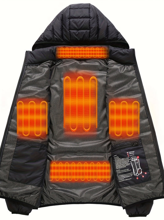 Men's Warm And Fast Heating Sports Jacket, (with Batteries)