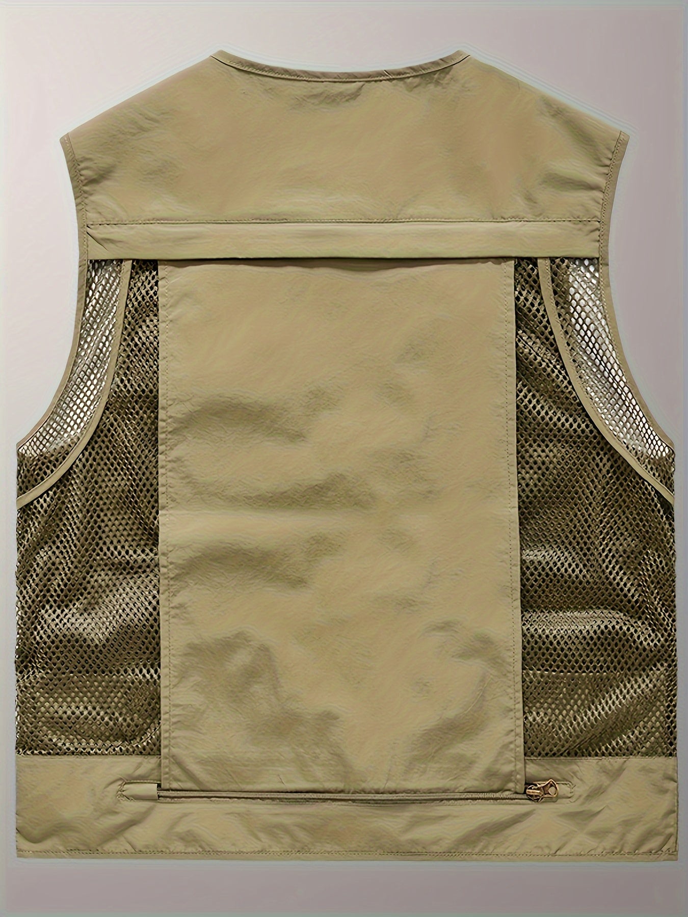 Multi-pocket Cargo Vest, Men's Casual Outwear Zip Up Vest