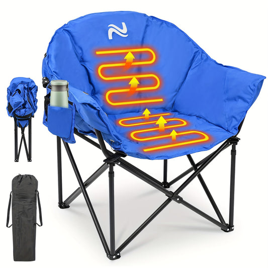 500lbs Heated Camping Chair, Portable Heated Camping Chair