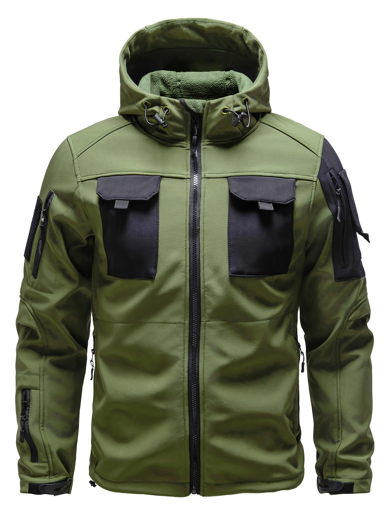 Men's Outdoor Zippered Jacket with Pockets