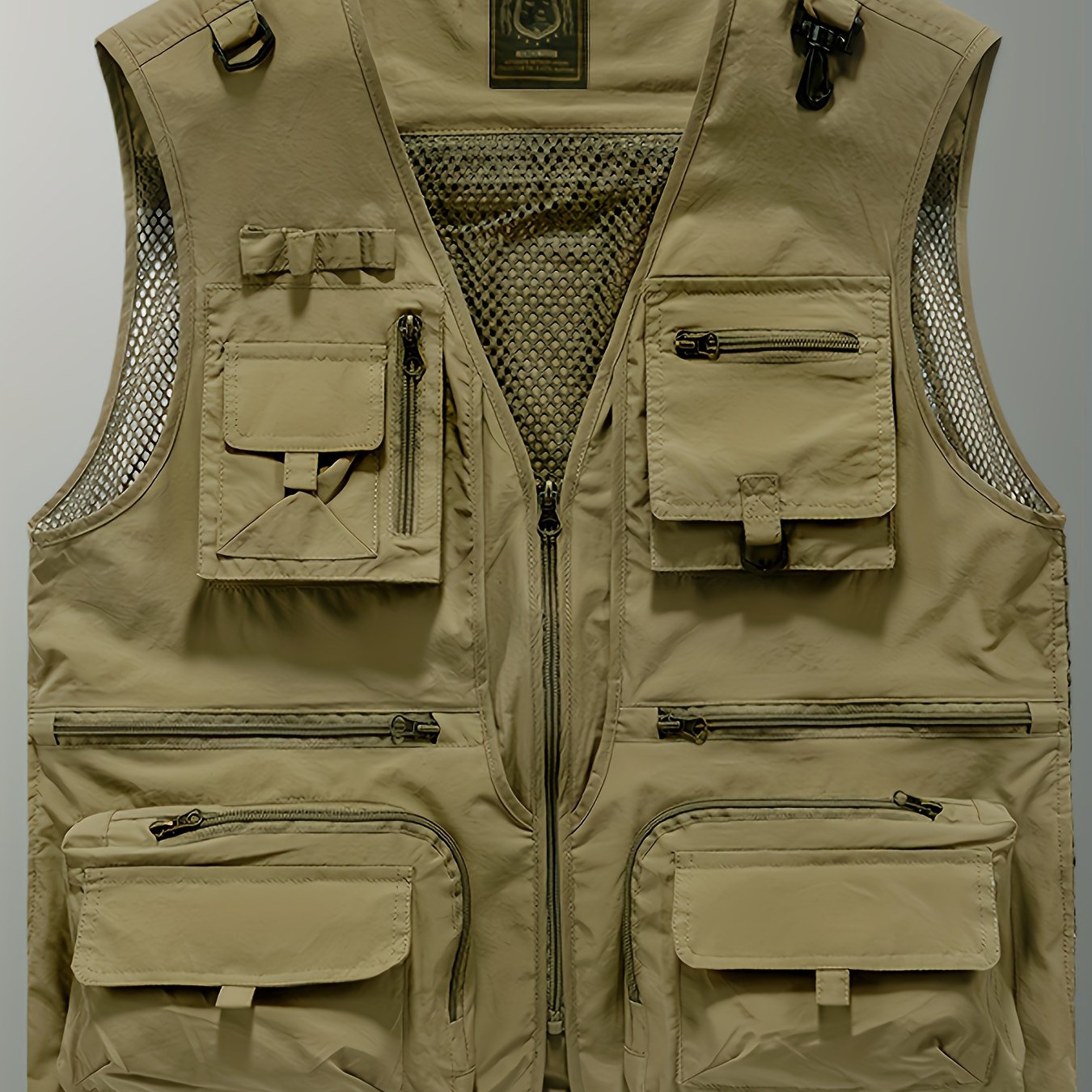 Multi-pocket Cargo Vest, Men's Casual Outwear Zip Up Vest