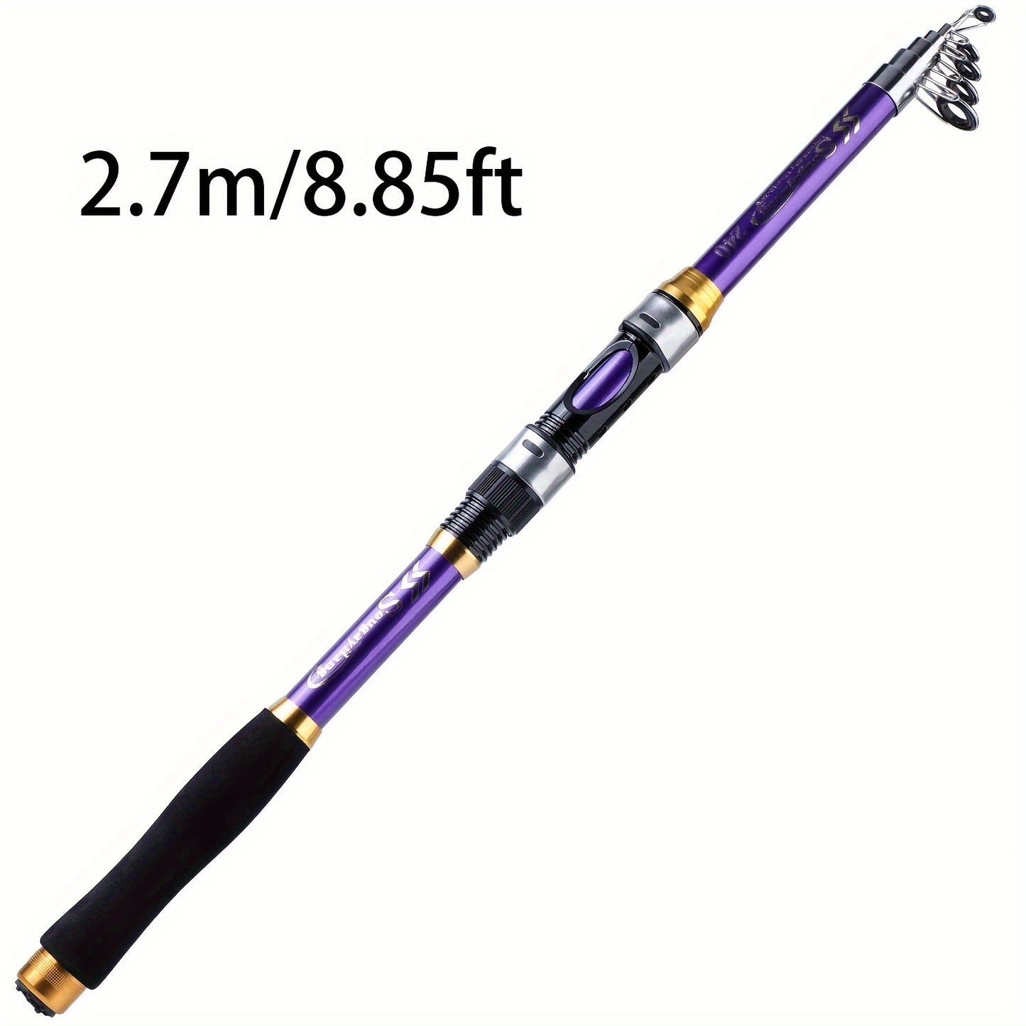 1.8M 2.1M 2.4M 2.7M 3.0M 3.3M Spinning Fishing Rod Max Drag 10Kg Ultralight Carbon Fiber Portable Telescopic Fishing Pole